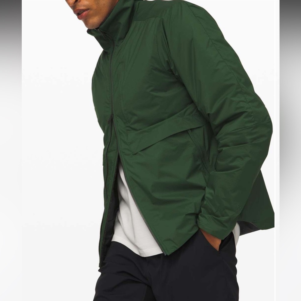 Lululemon Requisition Bomber 🌲🖤 Envy Green / Heathered Black - Picture 3 of 15